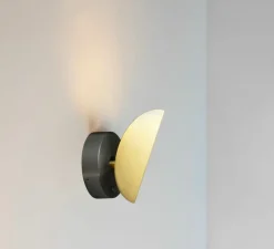 Applique murale, Pirouette V2, laiton satiné, graphite satiné, LED, dim, 2700K, 417 lm, L11cm, H16,2cm - CVL