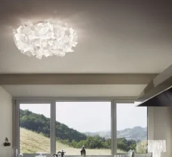 Applique murale, plafonnier, Clizia S, fumé, Ø32cm - Slamp