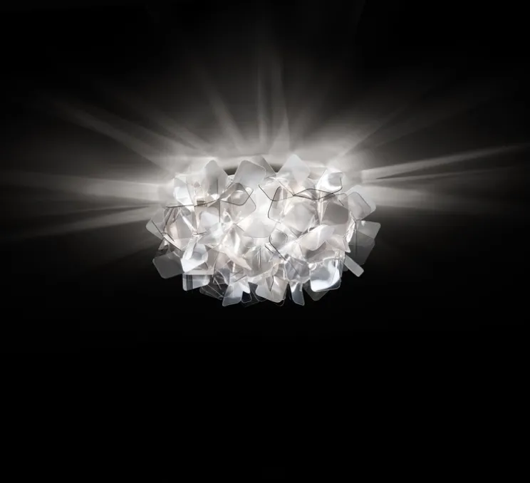 Applique murale, plafonnier, Clizia S, fumé, Ø32cm - Slamp