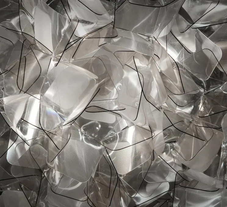 Applique murale, plafonnier, Clizia S, fumé, Ø32cm - Slamp