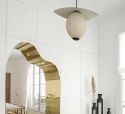 Applique murale, Plafonnier 3.01, Blanc Laiton, LED, 2500K, 100lm, Ø14cm, H21cm - HAOS