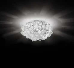 Applique murale, plafonnier, Clizia S, blanc, Ø32cm, H15cm- Slamp