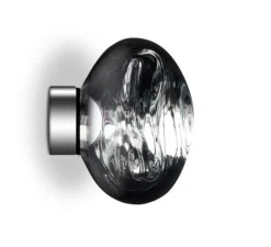 Applique murale, plafonnier, LED, Melt Mini Surface, chrome, 3000K, 800lm, Ø30cm, H25cm - Tom Dixon