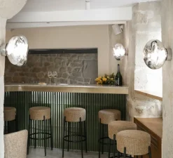 Applique murale, plafonnier, LED, Melt Mini Surface, chrome, 3000K, 800lm, Ø30cm, H25cm - Tom Dixon