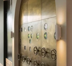 Applique murale, Plastra, prêt à peindre, blanc, Ø7cm, H24,7cm - Slv