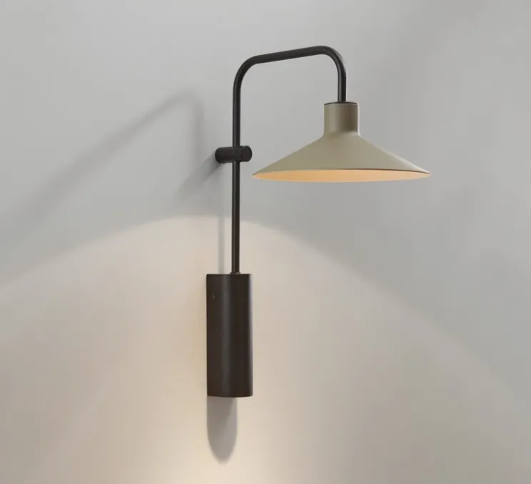 Applique murale, Platet A/02, Gris olive, H40cm, P30cm - Bover