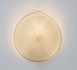 Applique murale, Pleine Lune, blanc, Ø35cm, H38cm - Celine Wright