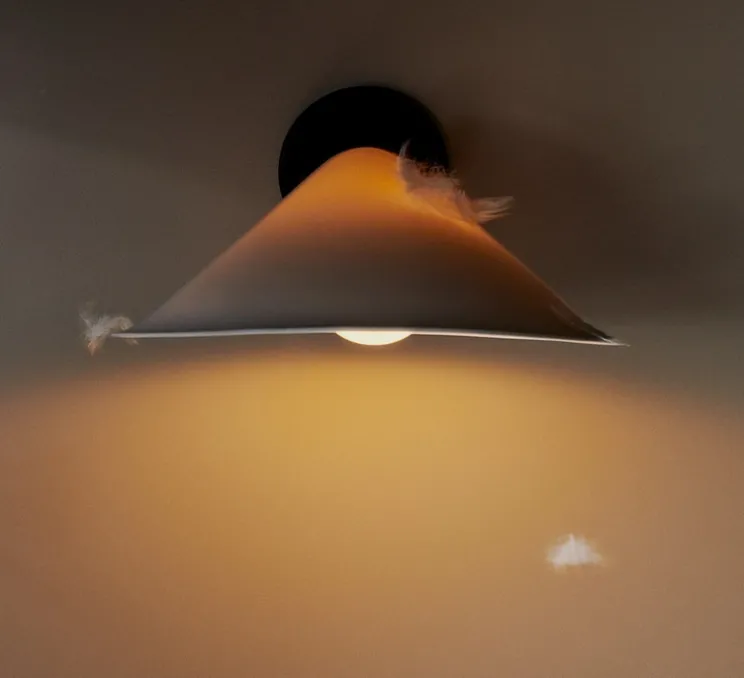 Applique murale, Plume, noir et blanc, porcelaine, L25,1cm, H9,7cm - DCW éditions Paris