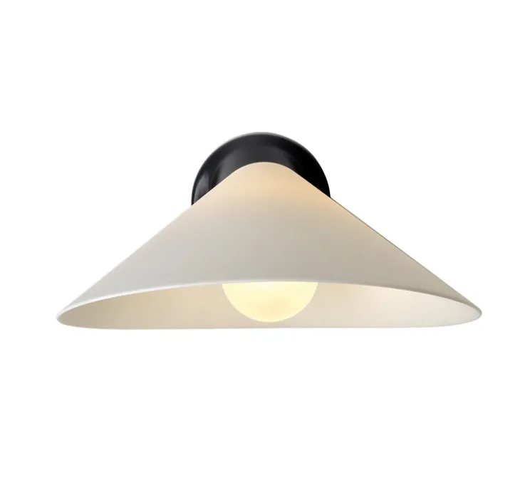 Applique murale, Plume, noir et blanc, porcelaine, L25,1cm, H9,7cm - DCW éditions Paris