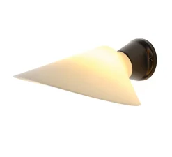 Applique murale, Plume, noir et blanc, polycarbonate, L25,1cm, H9,7cm - DCW éditions Paris