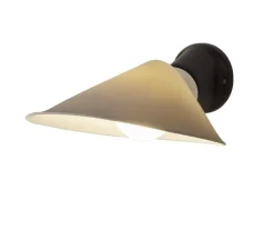 Applique murale, Plume, noir et blanc, IP44, porcelaine, L25,1cm, H9,7cm - DCW éditions Paris