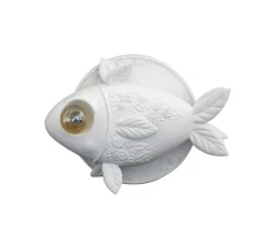 Applique murale, poisson, APRILE, blanc, L50cm - KARMAN