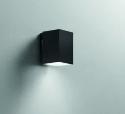 Applique murale, Polo Q1, noir, IP65, LED, dim, 3000-4000K, 800 lm, L9,9cm, H11,6cm - Nedgis