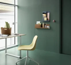 Applique murale, Post, noir, LED, 2700K, 330lm, Ø9,5cm, H5,4cm - Muuto