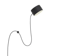 Applique murale, Post, noir, LED, 2700K, 330lm, Ø9,5cm, H5,4cm - Muuto
