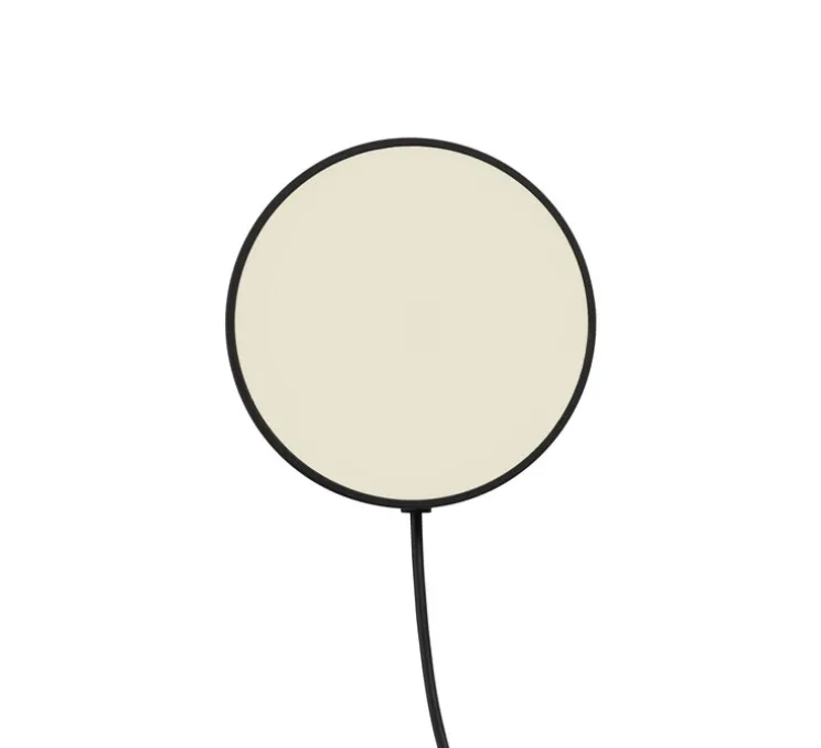 Applique murale, Post, noir, LED, 2700K, 330lm, Ø9,5cm, H5,4cm - Muuto