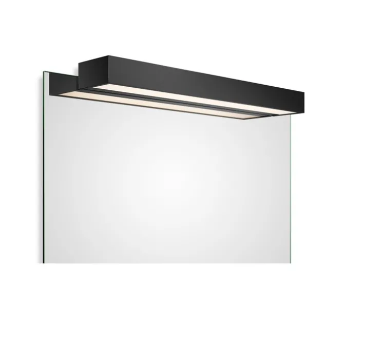 Applique murale pour miroir, BOX 1-60 N LED , noir mat, LED, 2700k, 4840lm, L60cm, H5cm - Decor Walther