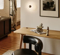 Applique murale, Press Frosted Mini, verre givré, argent, IP55, LED, 2700K, Ø21,5cm - Tom Dixon