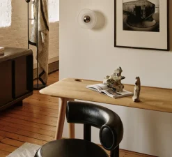 Applique murale, Press Frosted Mini, verre givré, argent, IP55, LED, 2700K, Ø21,5cm - Tom Dixon