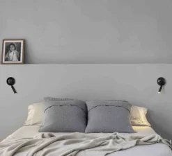 Applique murale, Press, liseuse, noir, LED, 3000K, 180lm, L10,4cm, H21,3cm - FARO