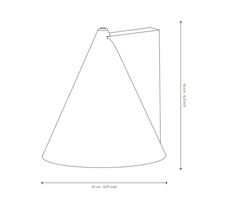 Applique murale, Primary Shape N°1, béton, Ø15cm, H16cm - Serax
