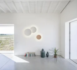 Applique murale, Puck wall, marron, LED, dim, 2700K, 953 lm, Ø30cm, P5cm - Vibia