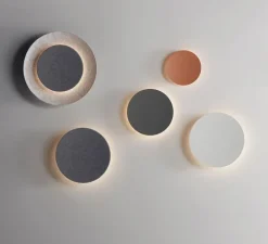 Applique murale, Puck wall, marron, LED, dim, 2700K, 953 lm, Ø30cm, P5cm - Vibia