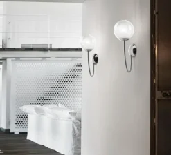 Applique murale, PUPPET AP P, cristal transparent, L21cm, H40cm - Vistosi