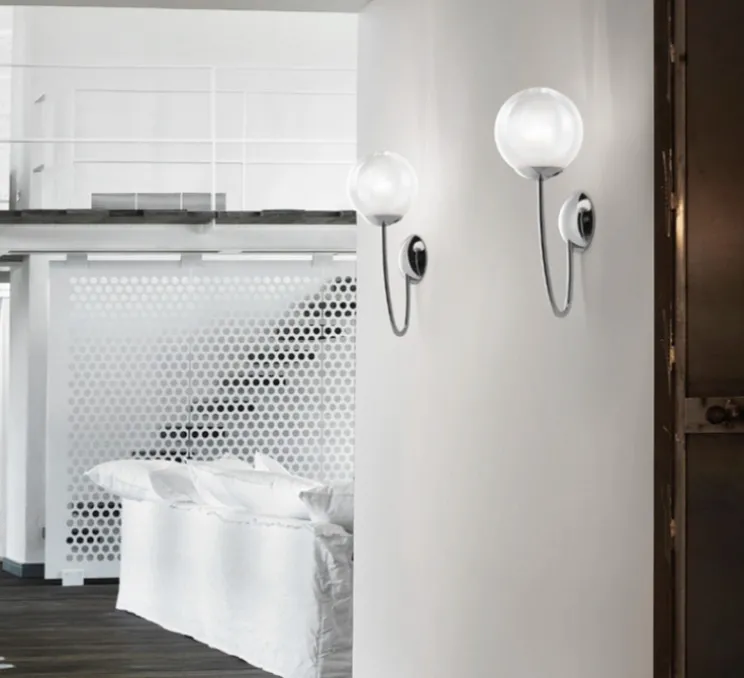 Applique murale, PUPPET AP P, cristal transparent, L21cm, H40cm - Vistosi