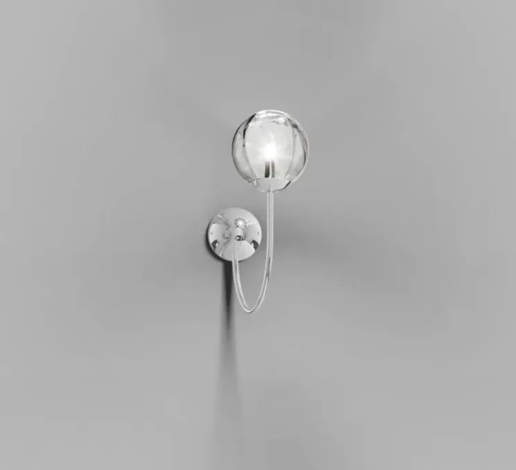 Applique murale, PUPPET AP P, cristal transparent, L21cm, H40cm - Vistosi