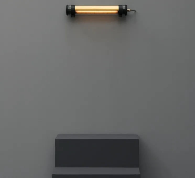 Applique murale, Purcell 45, laiton, IP66, LED, 2700K, 350 lm, Ø7cm, H43cm - Sammode