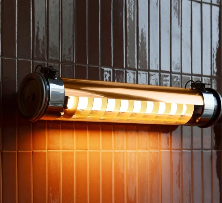 Applique murale, Purcell 45, cuivre, IP66, LED, 2700K, 350 lm, Ø7cm, H43cm - Sammode