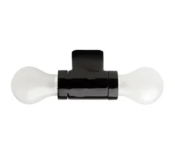 Applique murale, Pure porcelaine, nœud de papillon, noir, L5cm ,H9,5cm - ZANGRA