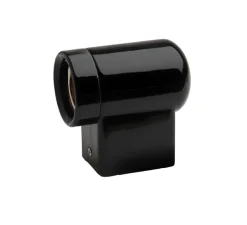 Applique murale, Pure Porcelaine, noir, L8cm, Ø3cm - ZANGRA