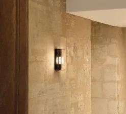 Applique murale, Quadratube W1, noir, L11,9cm, H30cm - Sammode