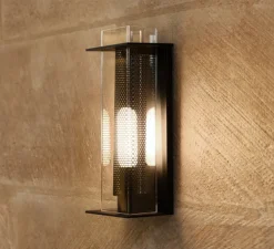 Applique murale, Quadratube W1, noir, L11,9cm, H30cm - Sammode