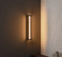 Applique murale, Quadratube W3, noir, LED, dim, 2700K, 820 lm, L12cm, H68cm - Sammode