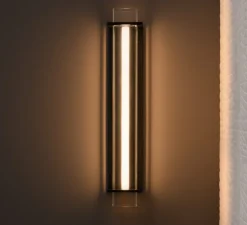 Applique murale, Quadratube W3, noir, LED, dim, 2700K, 820 lm, L12cm, H68cm - Sammode