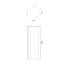 Applique murale, Radieuse, réédition Le Corbusier, bleu, L33,4cm, H13,4cm - Nemo Lighting
