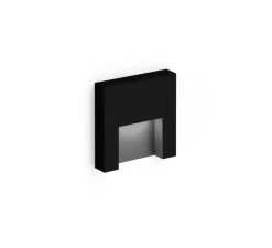 Applique murale, Reto 0.8, noir mat, LED, 3000K, 90 lm, L8cm, H8cm - Wever&Ducré