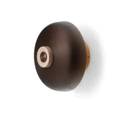 Applique murale, Reverse, bronze, travertin, LED, dim, 2200-3000K, 460 lm, Ø24,3cm, H15,7cm - Audo Copenhagen