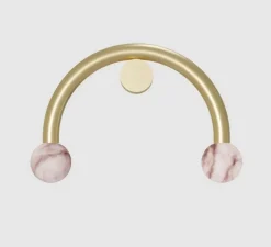 Applique murale, Rigoberta direct curved, or, L52cm, H34cm - Robin