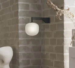 Applique murale, Rime, noir, L23cm, H12cm - Muuto