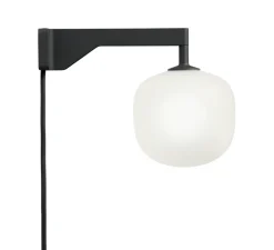 Applique murale, Rime, noir, L23cm, H12cm - Muuto