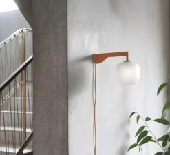 Applique murale, Rime, orange, L23cm, H12cm - Muuto