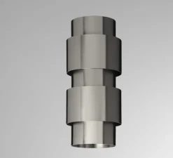 Applique murale, Ring, argent, Ø12cm, H30cm - CTO lighting