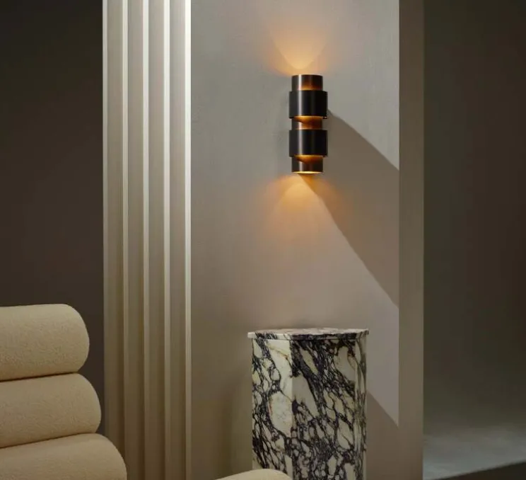 Applique murale, Ring, Bronze, Ø12cm, H30cm - CTO lighting