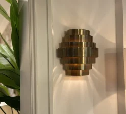 Applique murale, Rizzi double, laiton antique, L30cm, H31cm - Eichholtz