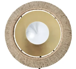 Applique murale, Ro, Wall Closed, jute, Ø23cm, H15cm - Made by Hand