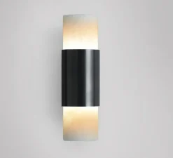 Applique murale, Roma, bronze et albâtre, LED, 2700K, L5,4cm, H8,5cm - CTO lighting